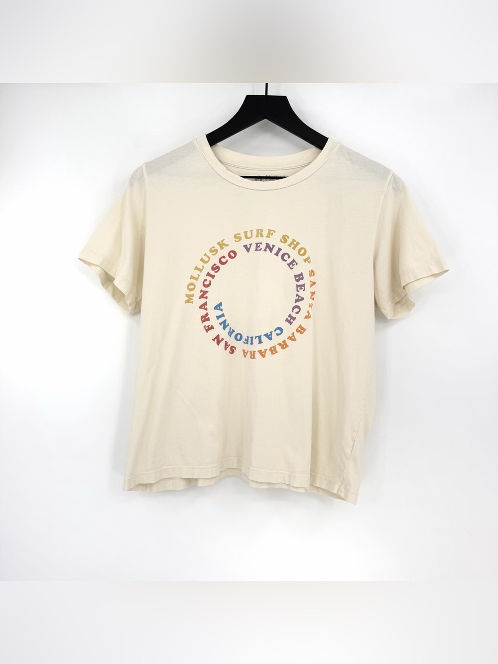 MOLLUSK Surf Shop California Graphic Tee Cream M